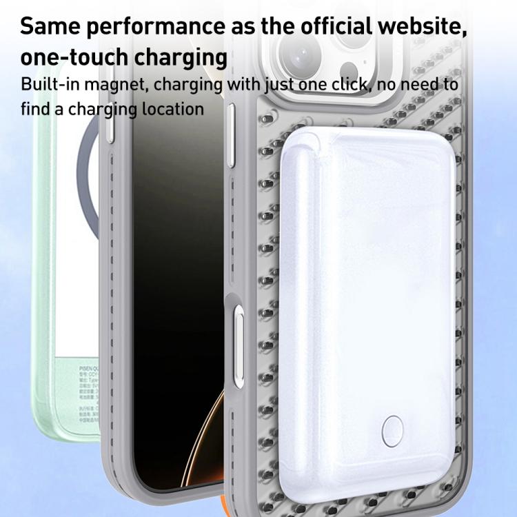 For iPhone 16 O-Shape Hollow Cooling Lens Holder MagSafe Phone Case