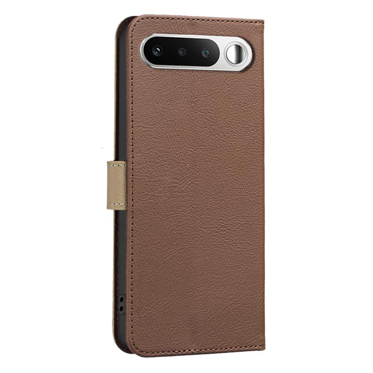 For Realme 16 5G Splicing Color Hollow Flower Pattern RFID Leather Phone Case