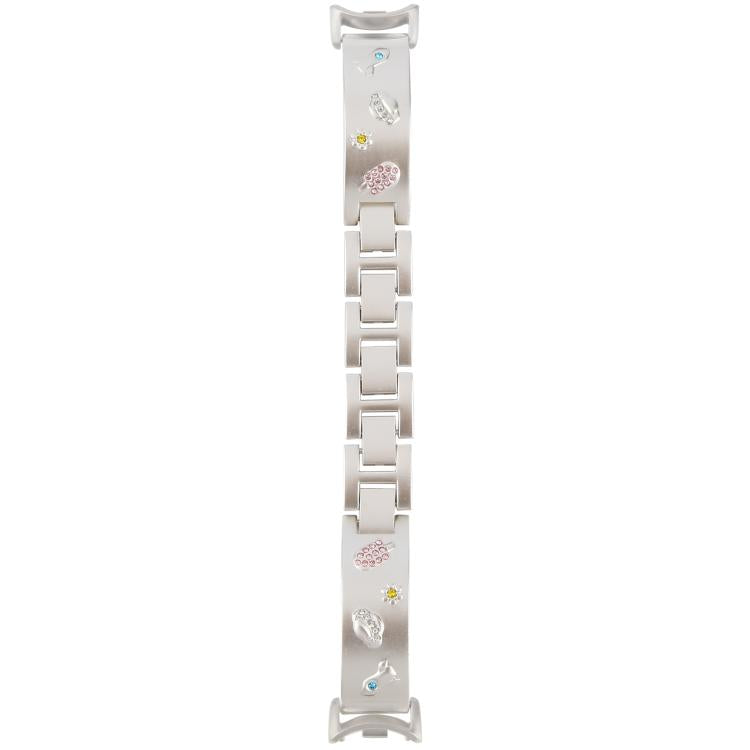 For Xiaomi Smart Band 9 / 8 Diamond Quick Release Chain Bracelet Metal Watch Band