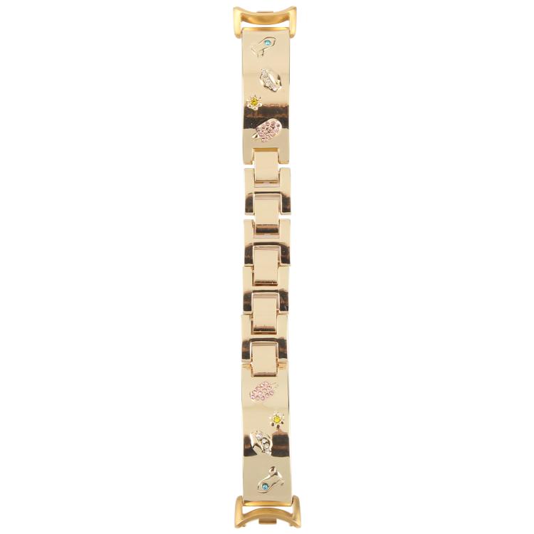 For Xiaomi Smart Band 9 / 8 Diamond Quick Release Chain Bracelet Metal Watch Band