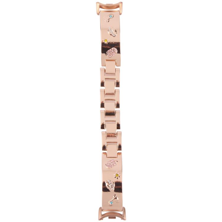 For Xiaomi Smart Band 9 / 8 Diamond Quick Release Chain Bracelet Metal Watch Band