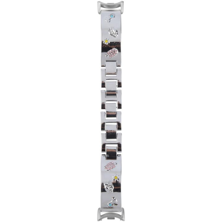 For Xiaomi Smart Band 9 / 8 Diamond Quick Release Chain Bracelet Metal Watch Band