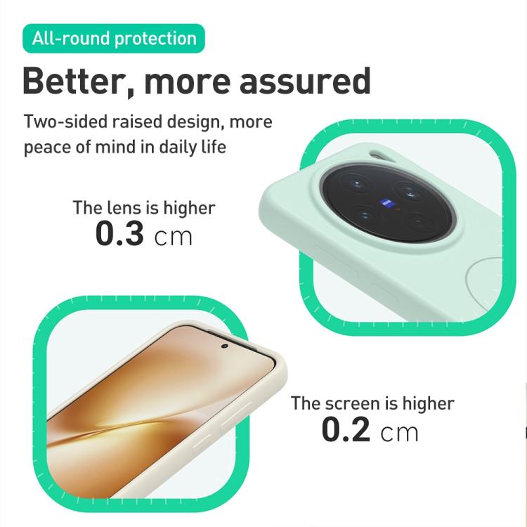 For vivo X200 Pro mini Liquid Silicone Thin Circle MagSafe Phone Case