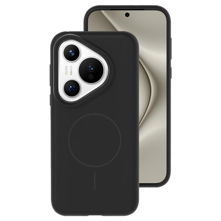 For Huawei Pura 70 Liquid Silicone Thin Circle MagSafe Phone Case
