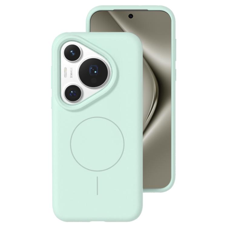 For Huawei Pura 70 Pro Liquid Silicone Thin Circle MagSafe Phone Case