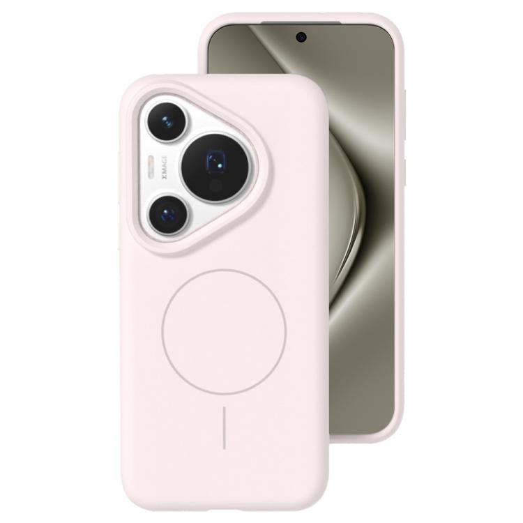 For Huawei Pura 70 Pro Liquid Silicone Thin Circle MagSafe Phone Case