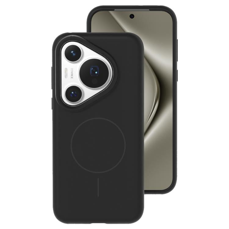 For Huawei Pura 70 Pro Liquid Silicone Thin Circle MagSafe Phone Case