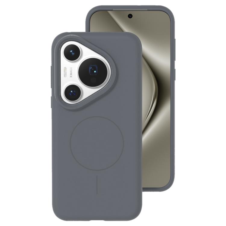 For Huawei Pura 70 Pro Liquid Silicone Thin Circle MagSafe Phone Case