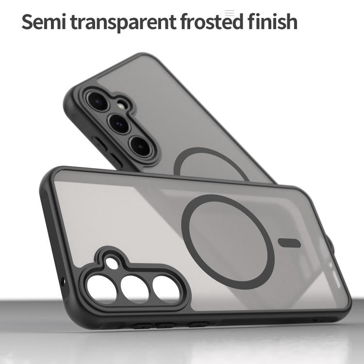 For Samsung Galaxy A55 5G Fan Dun Series TPU Hybrid PC Frosted Magsafe Phone Case
