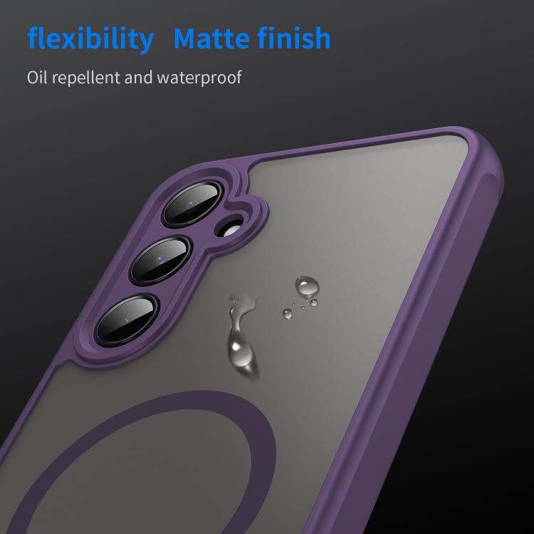 For Samsung Galaxy A55 5G Fan Dun Series TPU Hybrid PC Frosted Magsafe Phone Case
