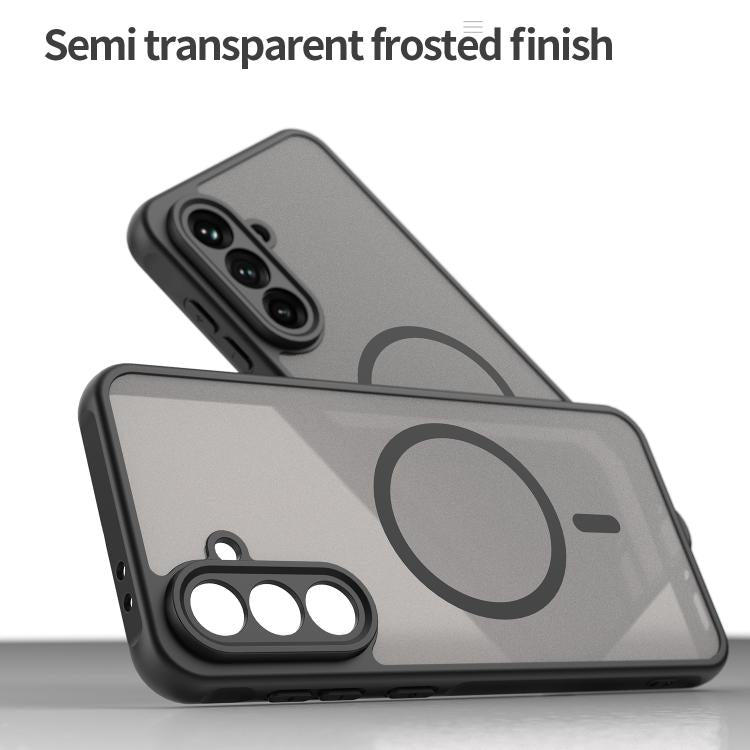 For Samsung Galaxy A56 5G Fan Dun Series TPU Hybrid PC Frosted Magsafe Phone Case