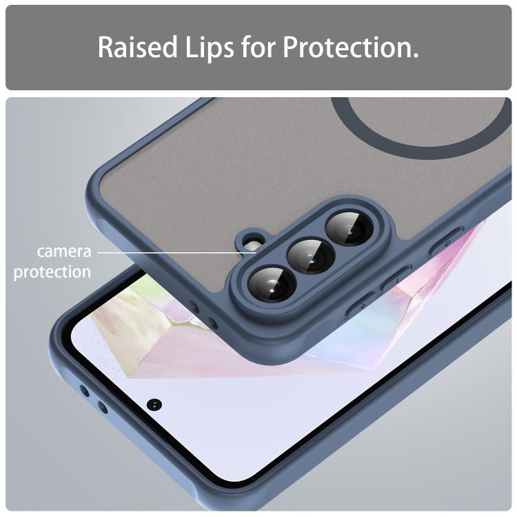 For Samsung Galaxy A56 5G Fan Dun Series TPU Hybrid PC Frosted Magsafe Phone Case