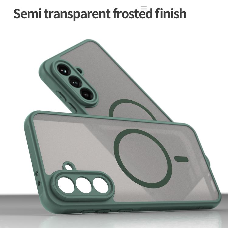 For Samsung Galaxy A56 5G Fan Dun Series TPU Hybrid PC Frosted Magsafe Phone Case