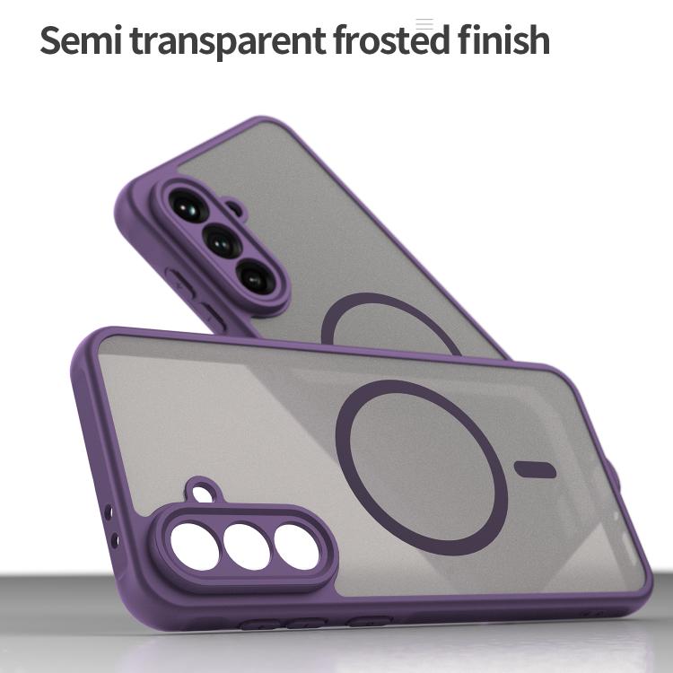 For Samsung Galaxy A56 5G Fan Dun Series TPU Hybrid PC Frosted Magsafe Phone Case