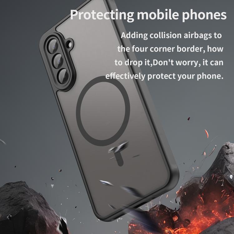 For Samsung Galaxy A17 5G Fan Dun Series TPU Hybrid PC Frosted Magsafe Phone Case