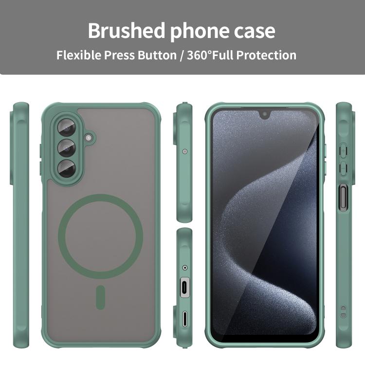 For Samsung Galaxy A17 5G Fan Dun Series TPU Hybrid PC Frosted Magsafe Phone Case