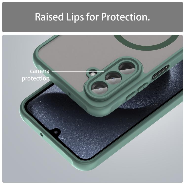 For Samsung Galaxy A17 5G Fan Dun Series TPU Hybrid PC Frosted Magsafe Phone Case