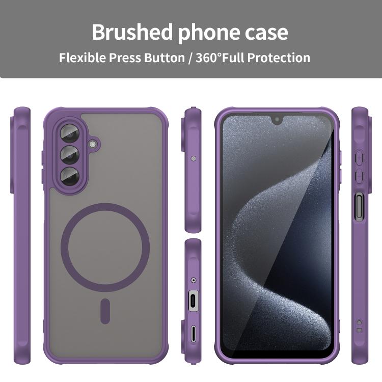 For Samsung Galaxy A17 5G Fan Dun Series TPU Hybrid PC Frosted Magsafe Phone Case