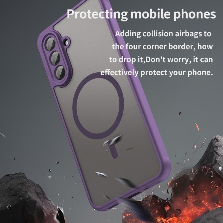 For Samsung Galaxy A17 5G Fan Dun Series TPU Hybrid PC Frosted Magsafe Phone Case