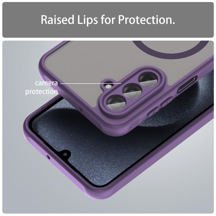 For Samsung Galaxy A17 5G Fan Dun Series TPU Hybrid PC Frosted Magsafe Phone Case
