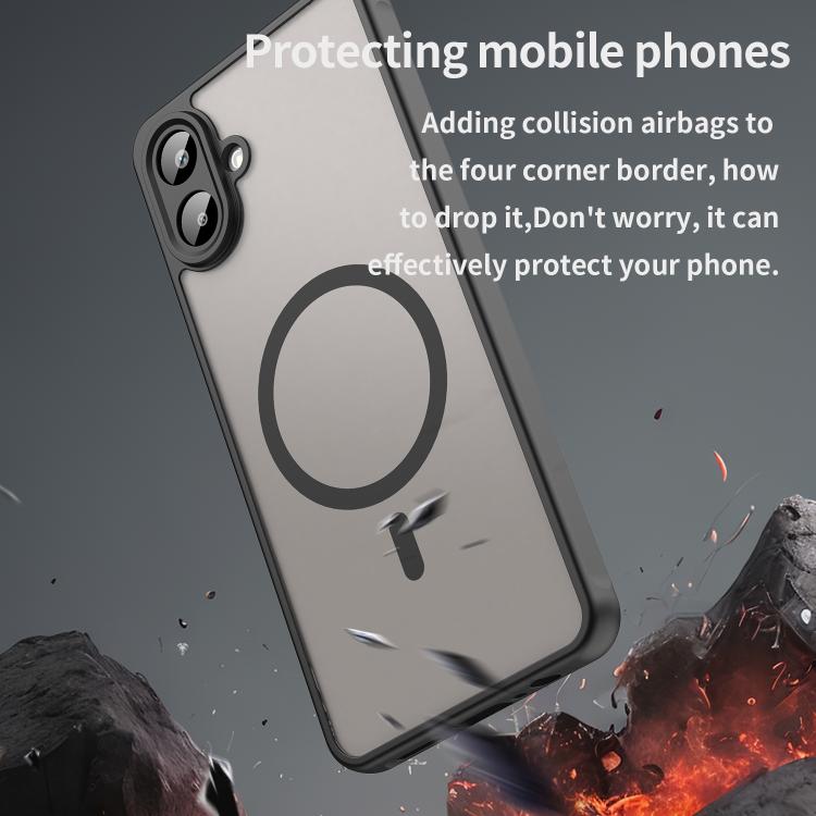 For Samsung Galaxy A07 4G Fan Dun Series TPU Hybrid PC Frosted Magsafe Phone Case
