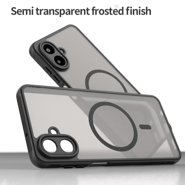 For Samsung Galaxy A07 4G Fan Dun Series TPU Hybrid PC Frosted Magsafe Phone Case