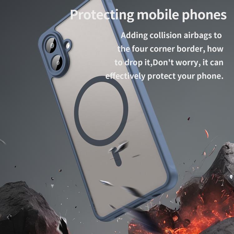 For Samsung Galaxy A07 4G Fan Dun Series TPU Hybrid PC Frosted Magsafe Phone Case