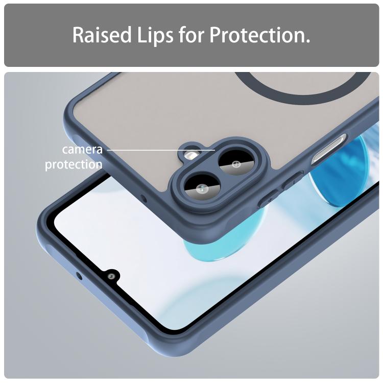 For Samsung Galaxy A07 4G Fan Dun Series TPU Hybrid PC Frosted Magsafe Phone Case