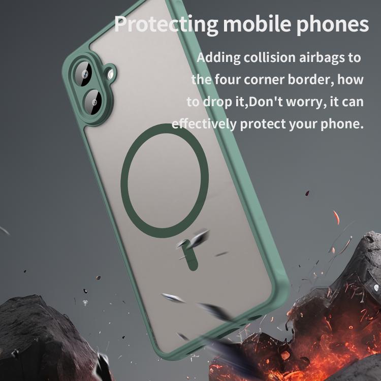 For Samsung Galaxy A07 4G Fan Dun Series TPU Hybrid PC Frosted Magsafe Phone Case