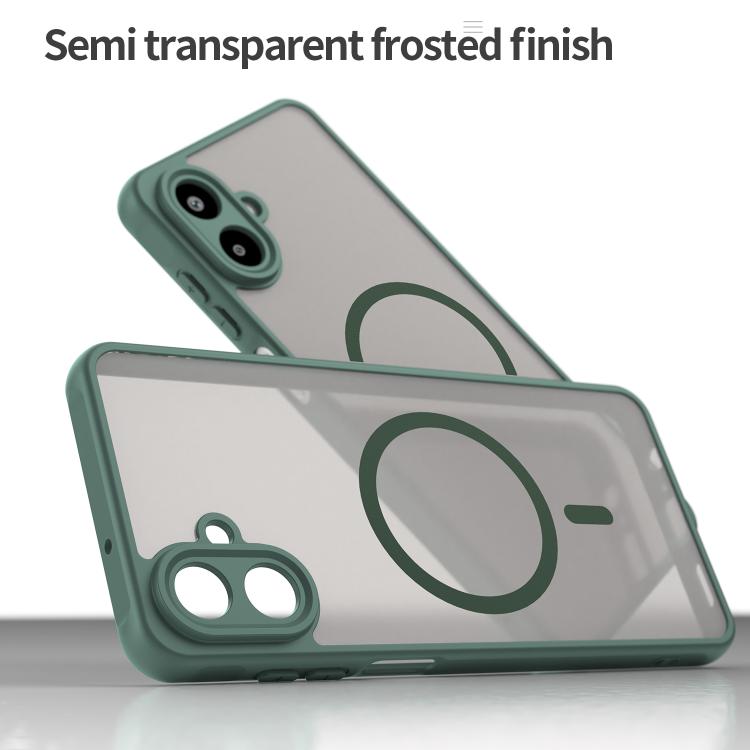 For Samsung Galaxy A07 4G Fan Dun Series TPU Hybrid PC Frosted Magsafe Phone Case