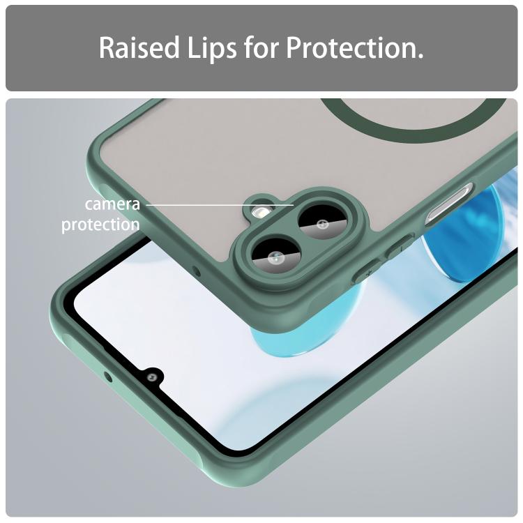 For Samsung Galaxy A07 4G Fan Dun Series TPU Hybrid PC Frosted Magsafe Phone Case