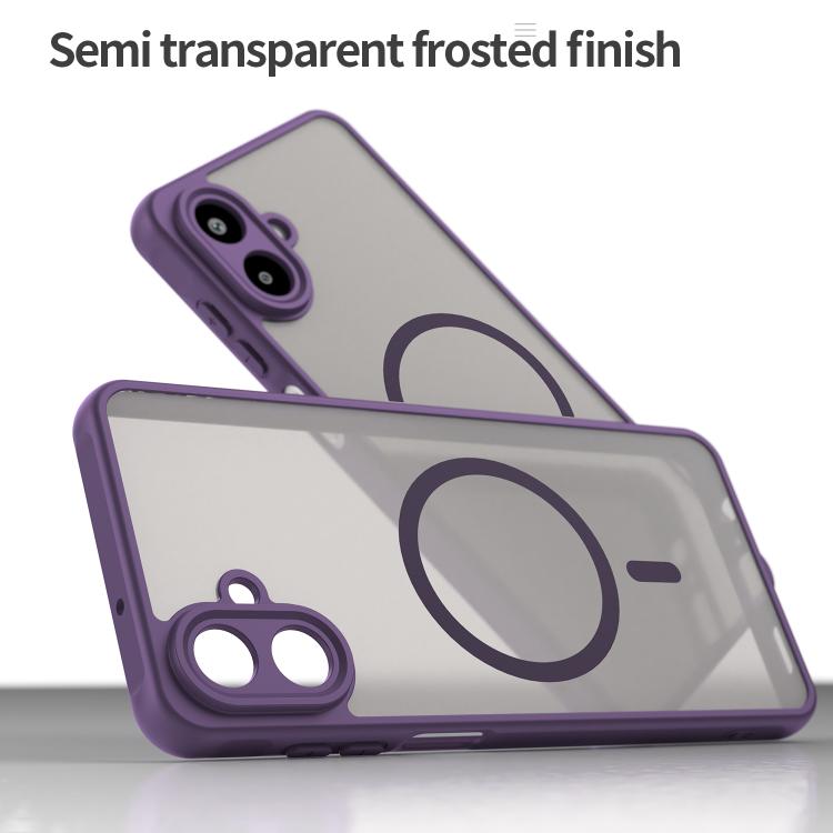 For Samsung Galaxy A07 4G Fan Dun Series TPU Hybrid PC Frosted Magsafe Phone Case
