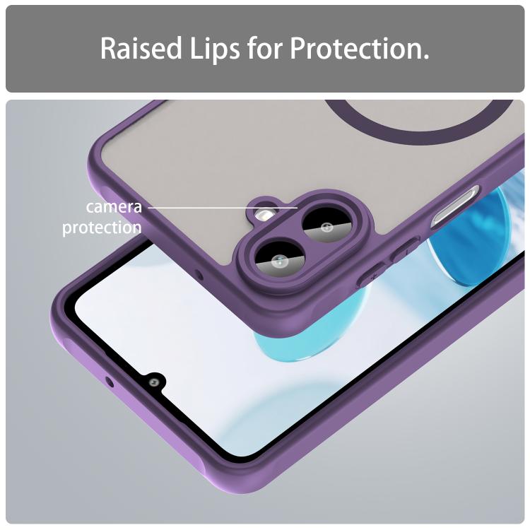 For Samsung Galaxy A07 4G Fan Dun Series TPU Hybrid PC Frosted Magsafe Phone Case