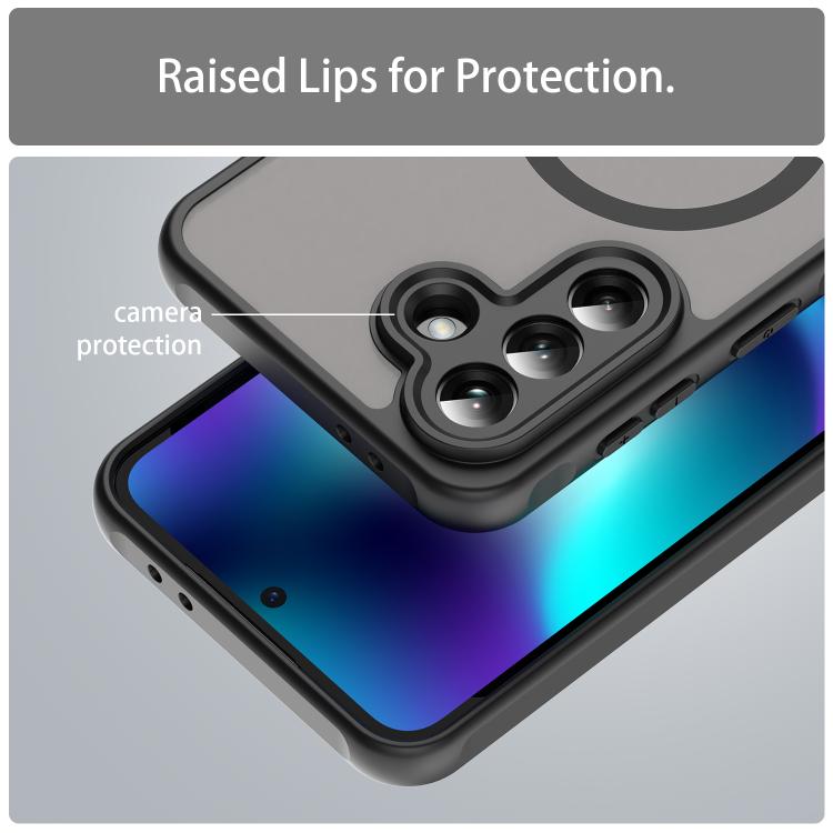 For Samsung Galaxy A37 5G Fan Dun Series TPU Hybrid PC Frosted Magsafe Phone Case