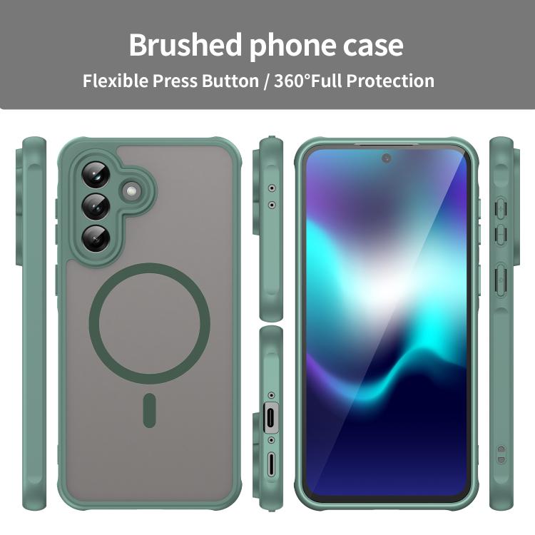 For Samsung Galaxy A37 5G Fan Dun Series TPU Hybrid PC Frosted Magsafe Phone Case