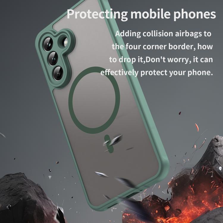 For Samsung Galaxy A37 5G Fan Dun Series TPU Hybrid PC Frosted Magsafe Phone Case