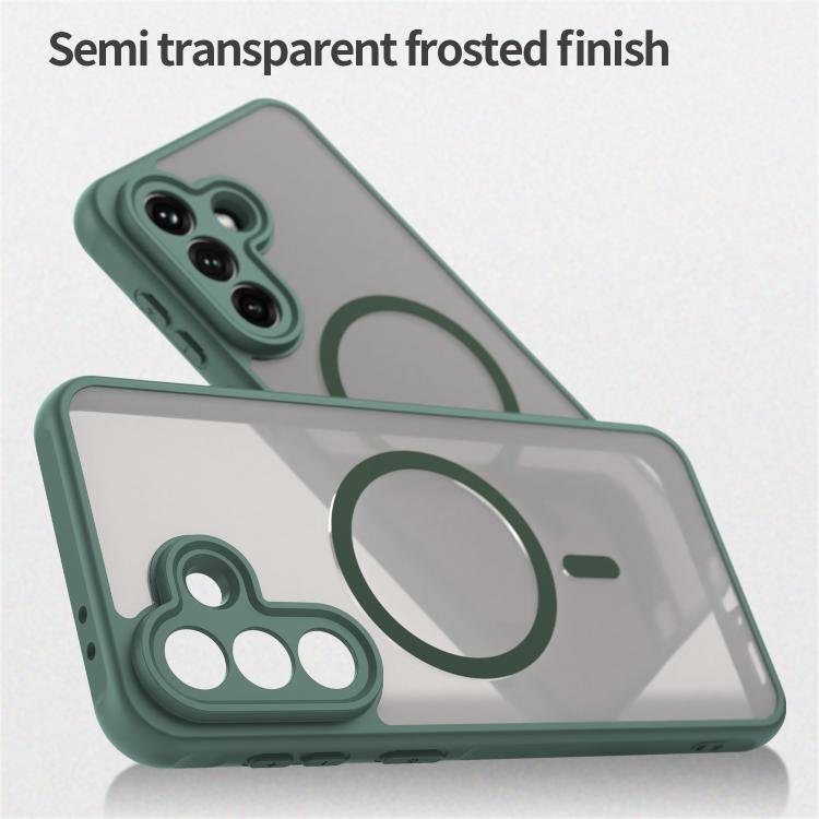 For Samsung Galaxy A37 5G Fan Dun Series TPU Hybrid PC Frosted Magsafe Phone Case
