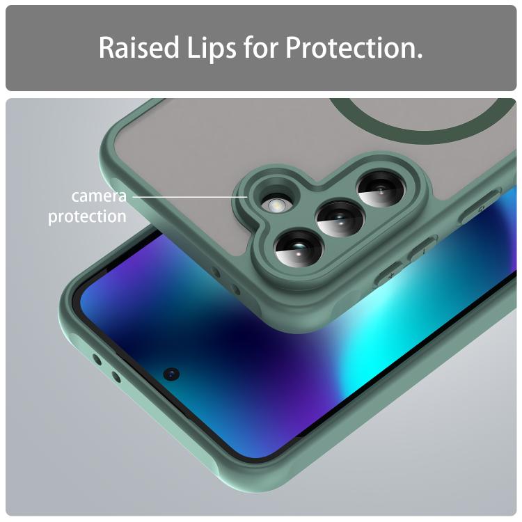 For Samsung Galaxy A37 5G Fan Dun Series TPU Hybrid PC Frosted Magsafe Phone Case