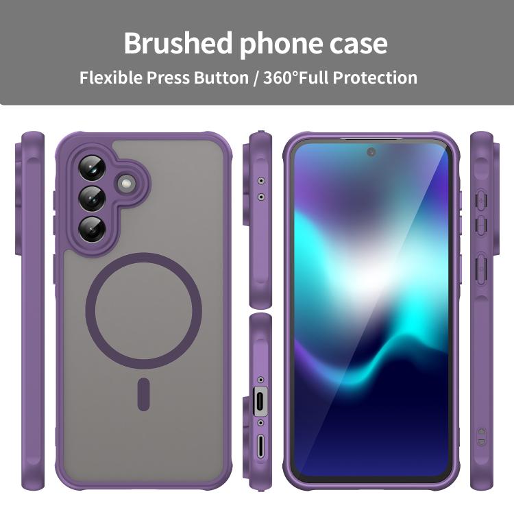 For Samsung Galaxy A37 5G Fan Dun Series TPU Hybrid PC Frosted Magsafe Phone Case