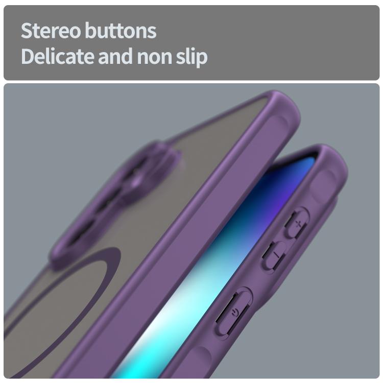 For Samsung Galaxy A37 5G Fan Dun Series TPU Hybrid PC Frosted Magsafe Phone Case
