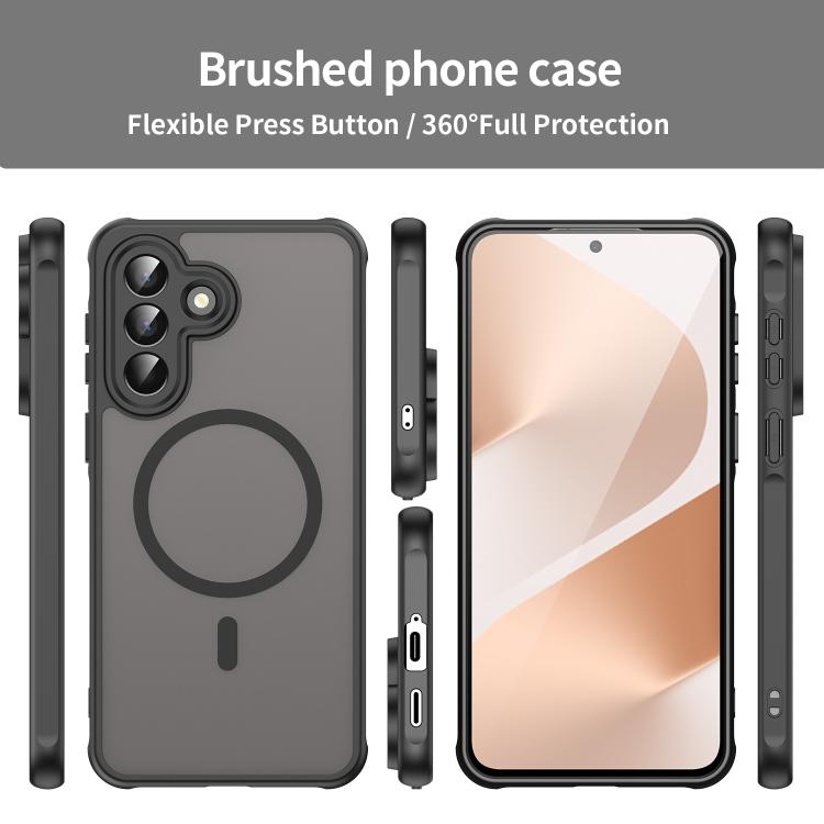 For Samsung Galaxy A57 5G Fan Dun Series TPU Hybrid PC Frosted Magsafe Phone Case
