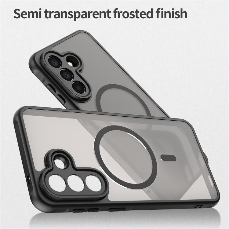 For Samsung Galaxy A57 5G Fan Dun Series TPU Hybrid PC Frosted Magsafe Phone Case