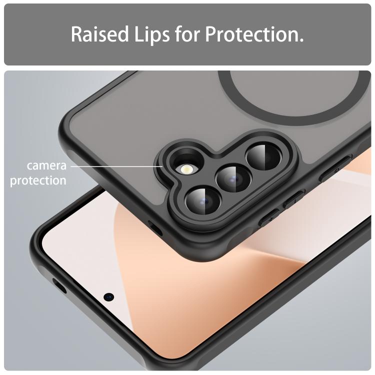 For Samsung Galaxy A57 5G Fan Dun Series TPU Hybrid PC Frosted Magsafe Phone Case