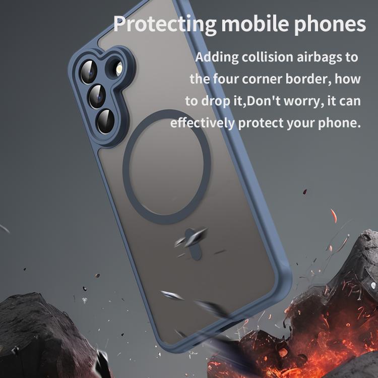 For Samsung Galaxy A57 5G Fan Dun Series TPU Hybrid PC Frosted Magsafe Phone Case
