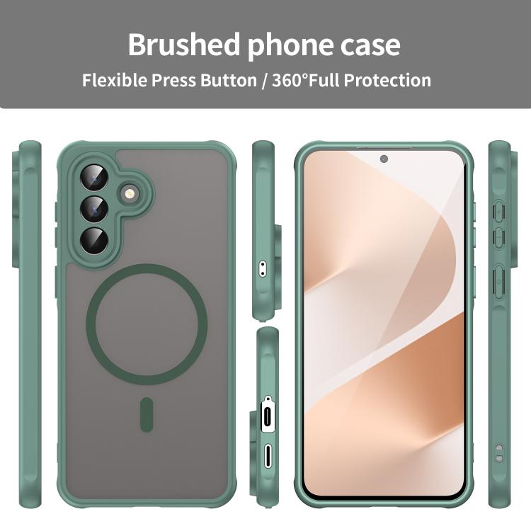 For Samsung Galaxy A57 5G Fan Dun Series TPU Hybrid PC Frosted Magsafe Phone Case
