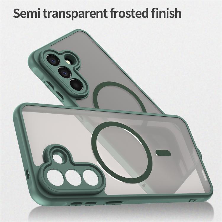 For Samsung Galaxy A57 5G Fan Dun Series TPU Hybrid PC Frosted Magsafe Phone Case