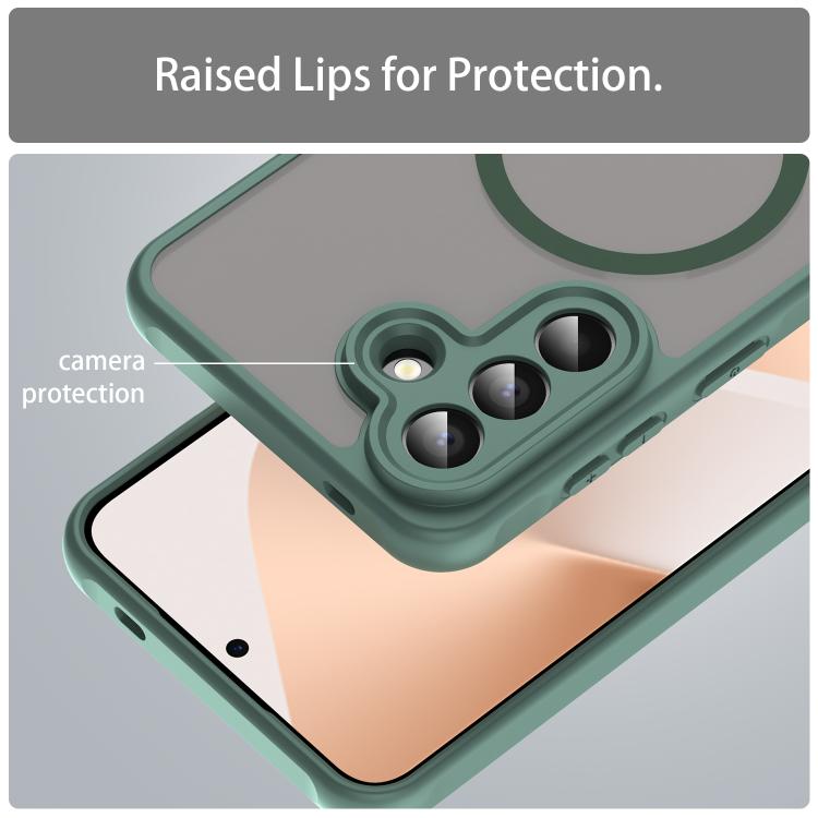For Samsung Galaxy A57 5G Fan Dun Series TPU Hybrid PC Frosted Magsafe Phone Case