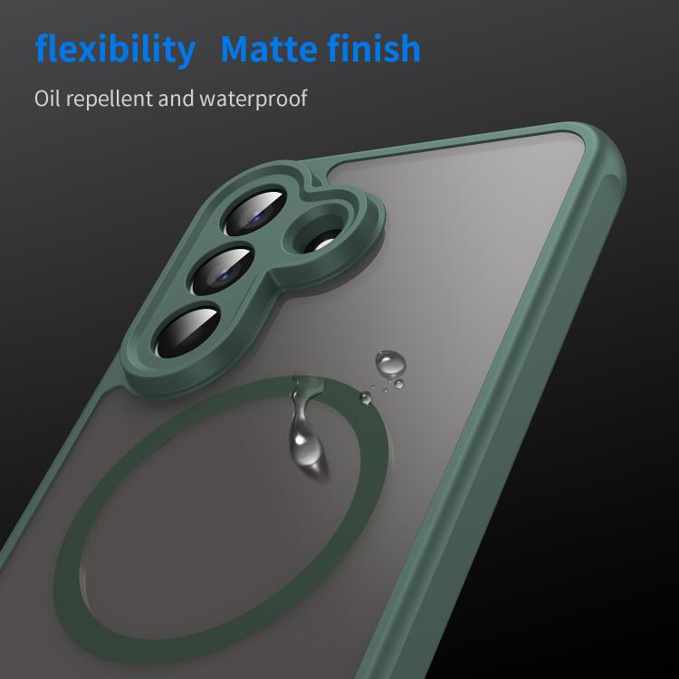 For Samsung Galaxy A57 5G Fan Dun Series TPU Hybrid PC Frosted Magsafe Phone Case