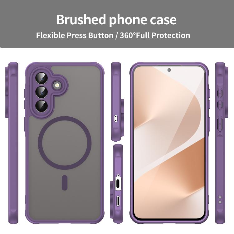 For Samsung Galaxy A57 5G Fan Dun Series TPU Hybrid PC Frosted Magsafe Phone Case