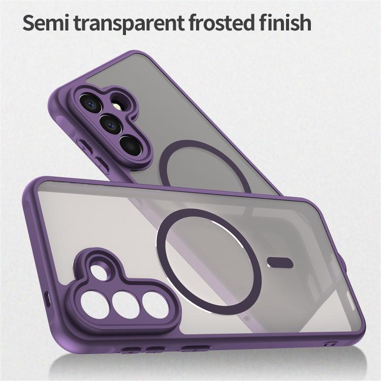 For Samsung Galaxy A57 5G Fan Dun Series TPU Hybrid PC Frosted Magsafe Phone Case